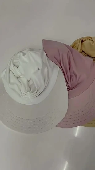 Летние женские пляжные устойчивые к ультрафиолетовому излучению эластичные верхние полые пустые шапки