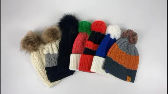 Оптовый производитель, зимняя жаккардовая шапка для женщин и мужчин, дизайнерская спортивная модная шапка-бини для мужчин